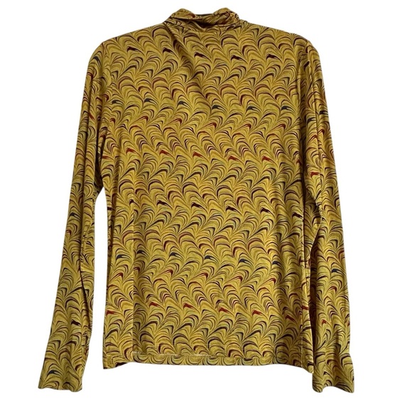 ULLA JOHNSON AURELIA TIGERS EYE YELLOW TURTLENECK SIZE LARGE - Picture 8 of 16